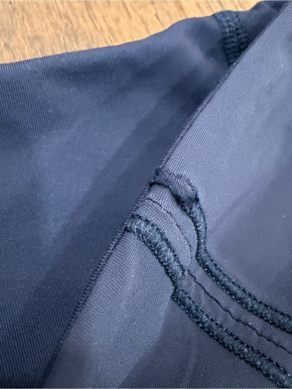 lululemon athletica navy blue lost in pace high waisted flare skirt skort 10 Tal - Picture 10 of 10
